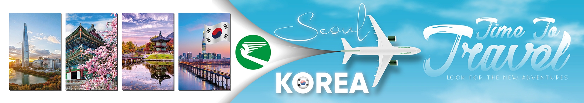 Turkmenistan Airlines Open Joint-Stock Company will launch a new scheduled passenger flight on the route Ashgabat – Seoul – Ashgabat